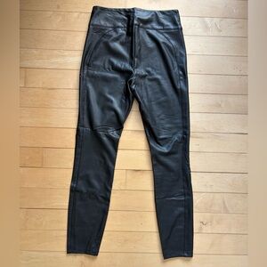 Reitmans Signature Black Faux Leather Trousers